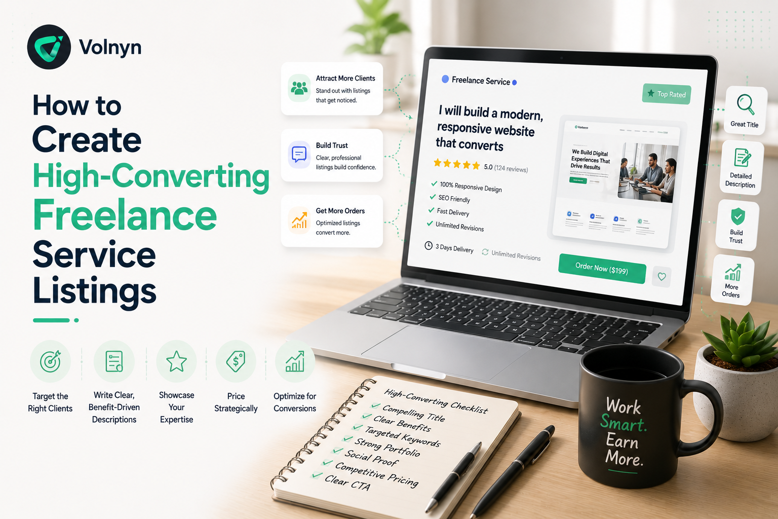 How to Create High-Converting Freelance Service Listings
