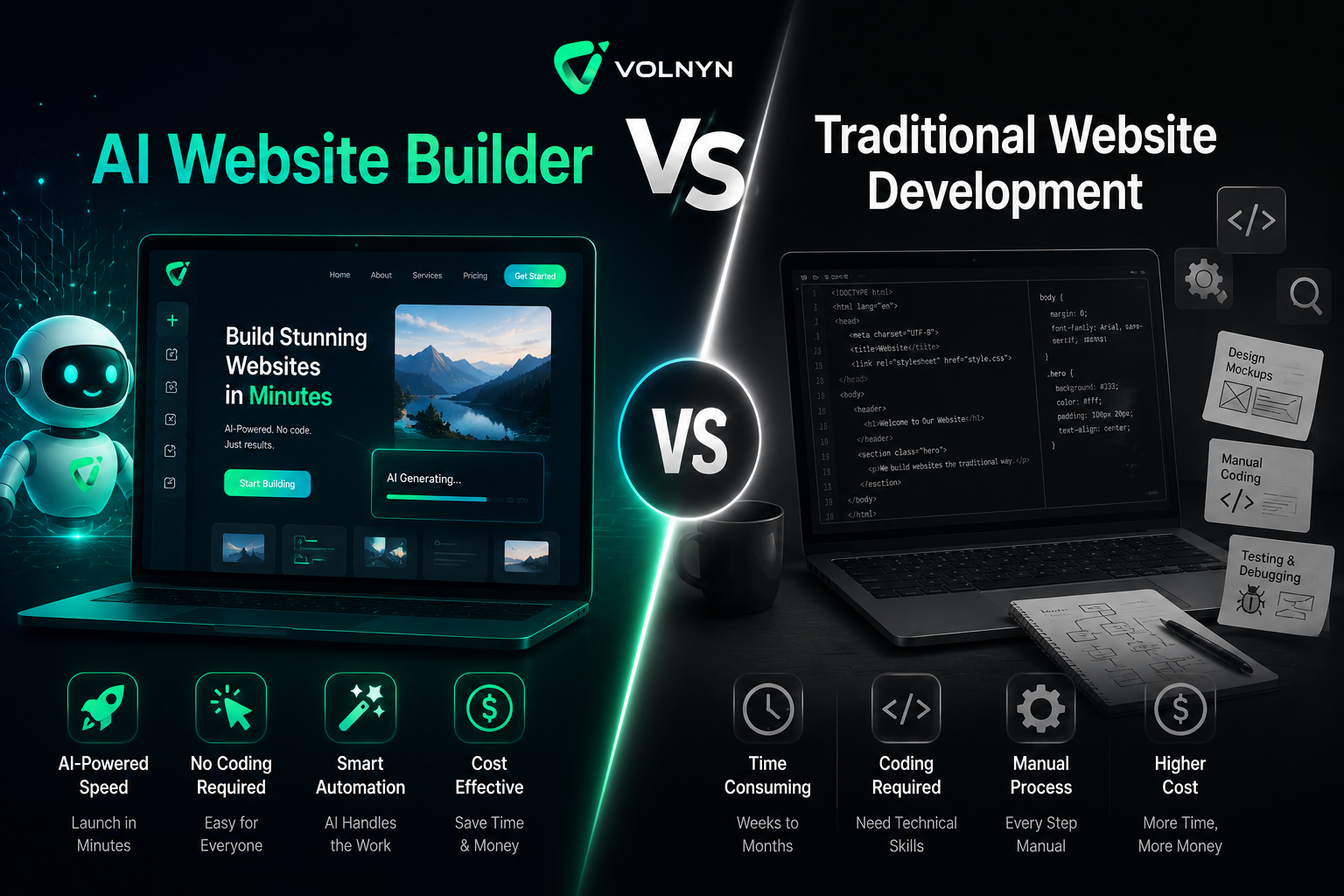 AI Website Builder vs Traditional Website Development