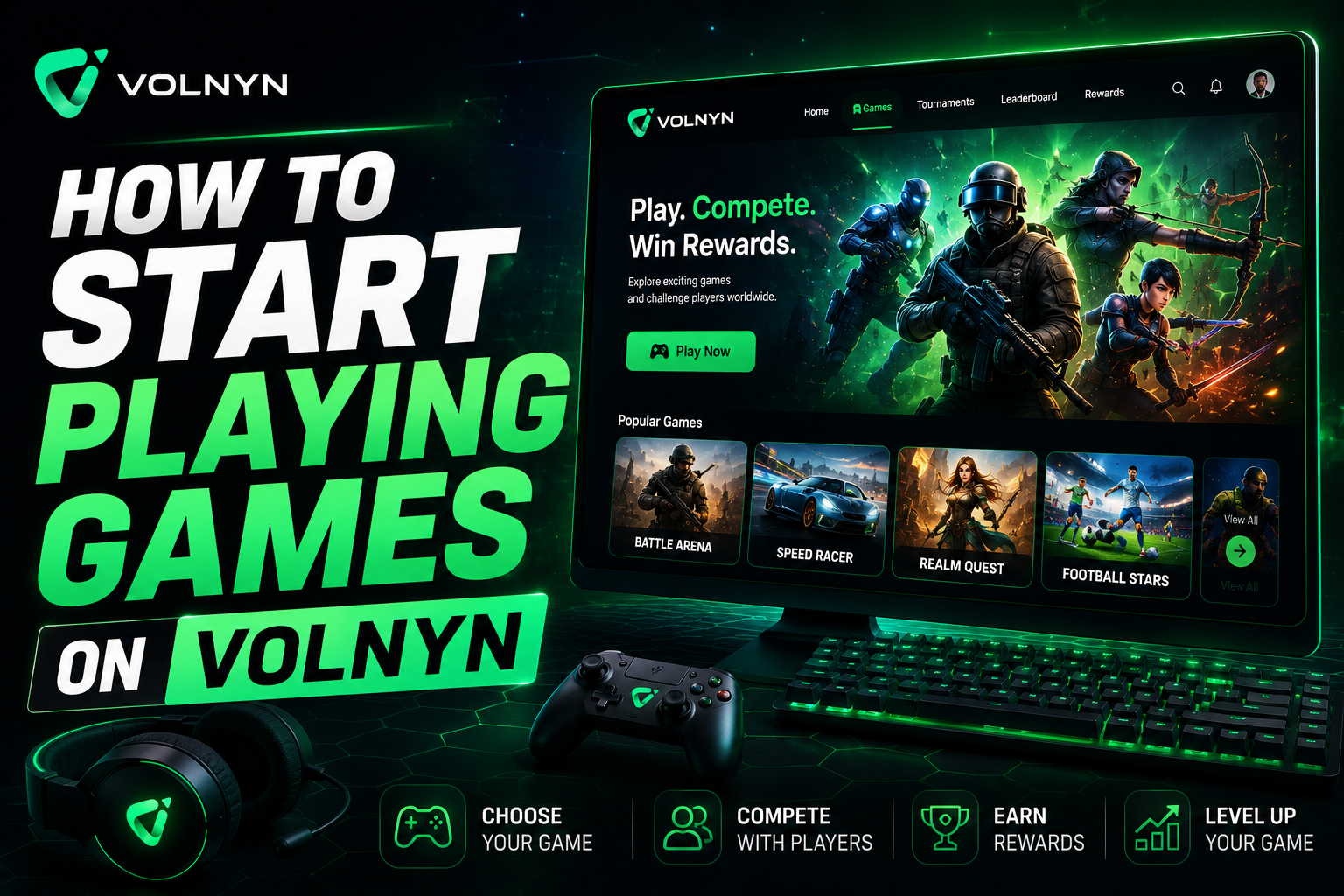 How to Start Playing Games on Volnyn