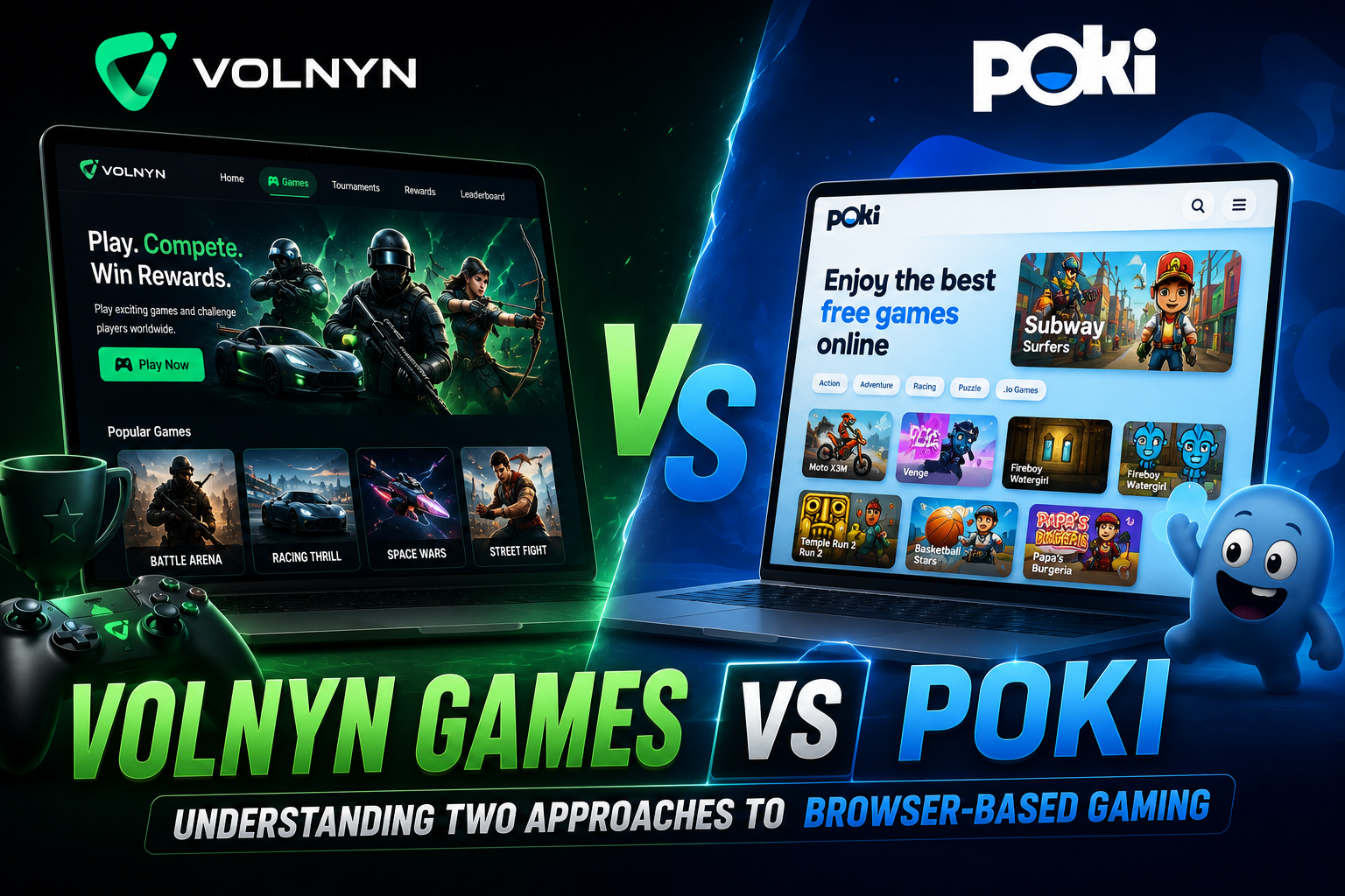 Volnyn Games vs Poki: Understanding Two Approaches to Browser-Based Gaming