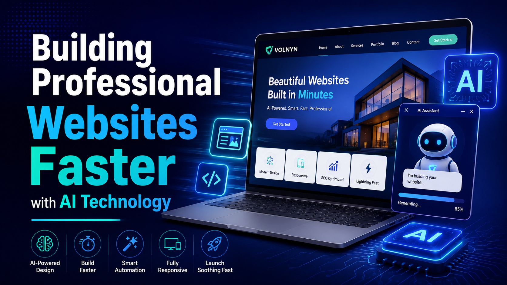 Building Professional Websites Faster with AI Technology