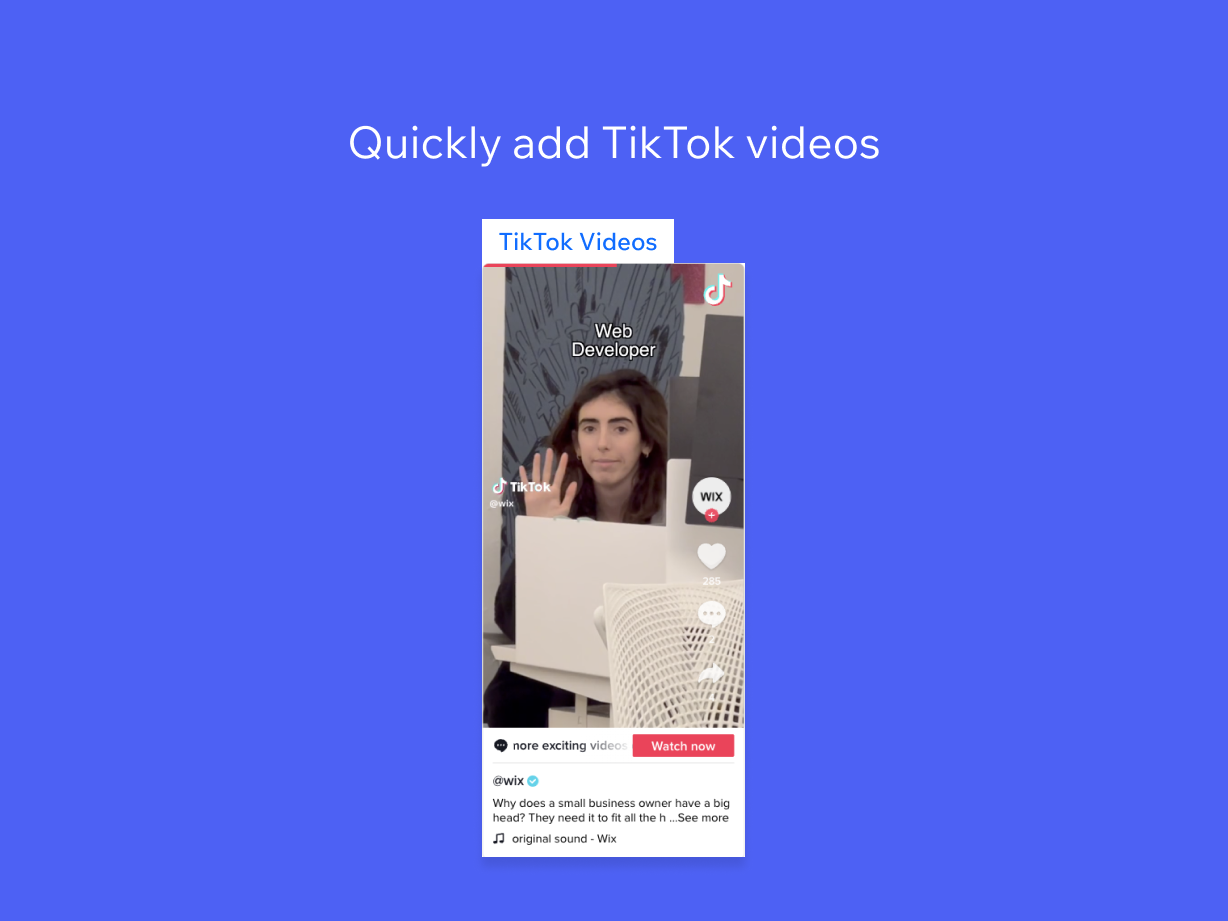 TikTok Videos & Profile Embed