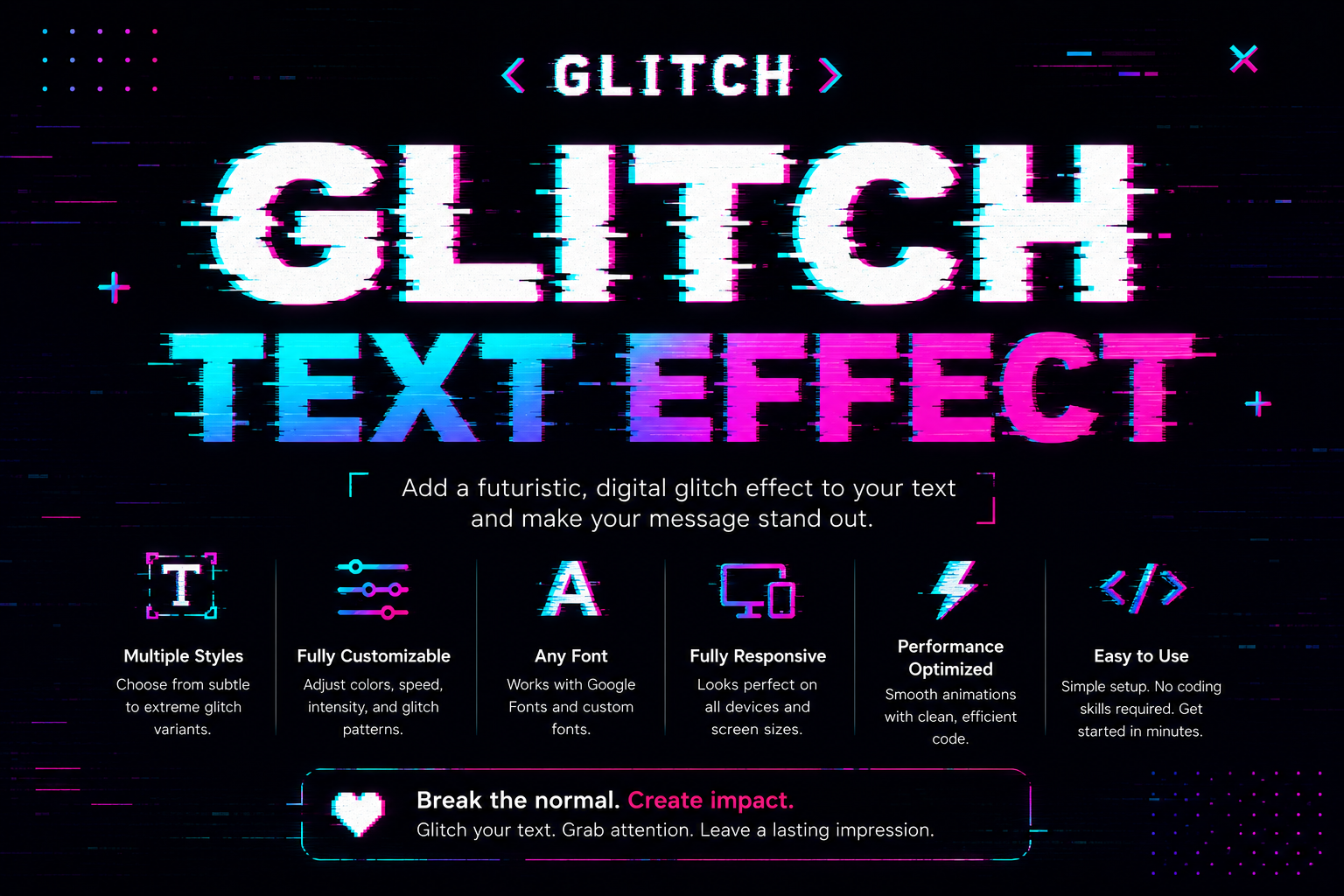 Glitch Text Effect