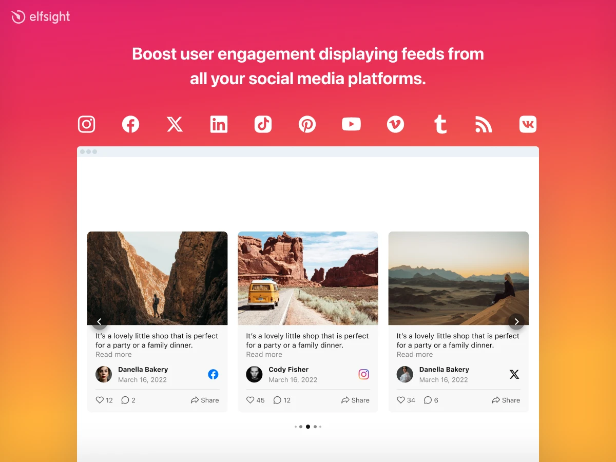 Social Feed by Elfsight