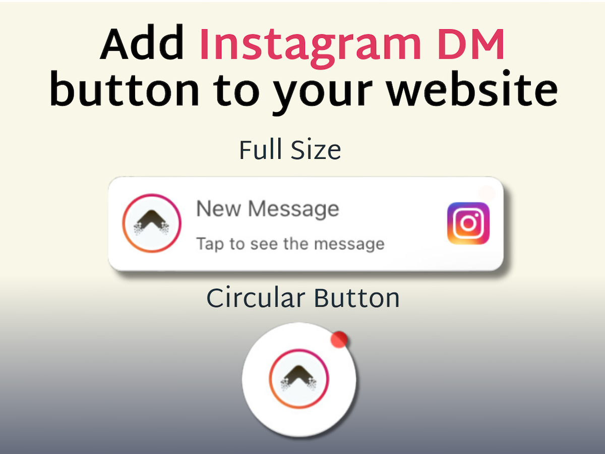 Instagram DM Button