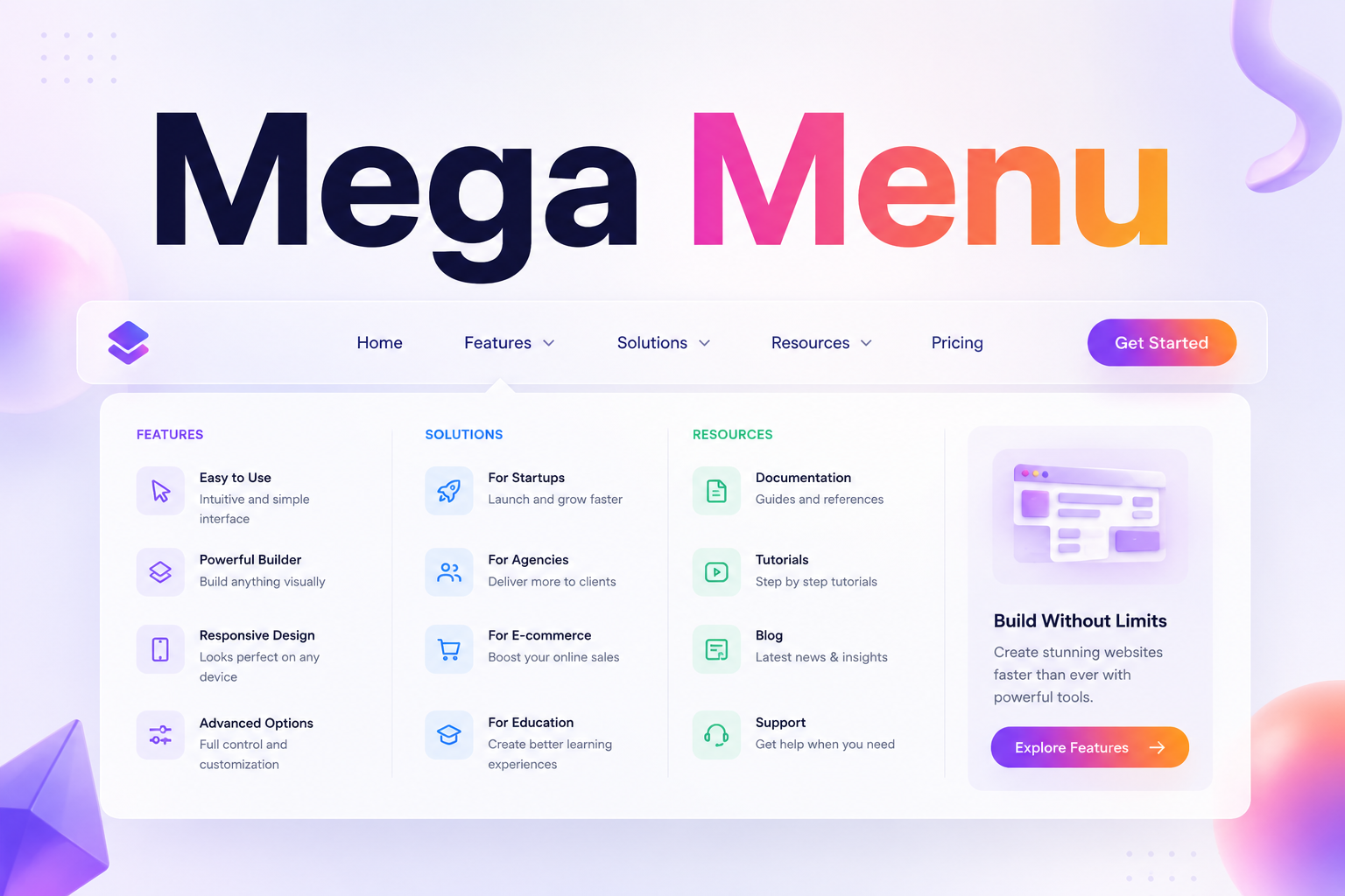 Mega Menu