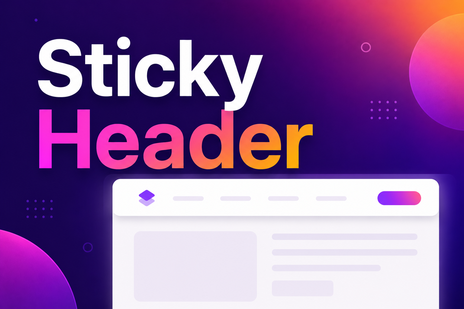 Sticky Header