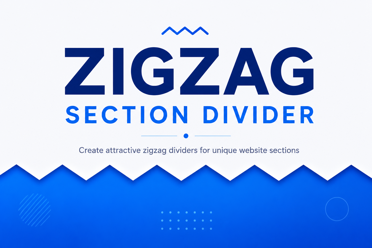 Zigzag Section Divider