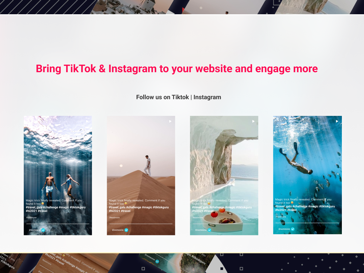 Orichi Tiktok Instagram Feeds
