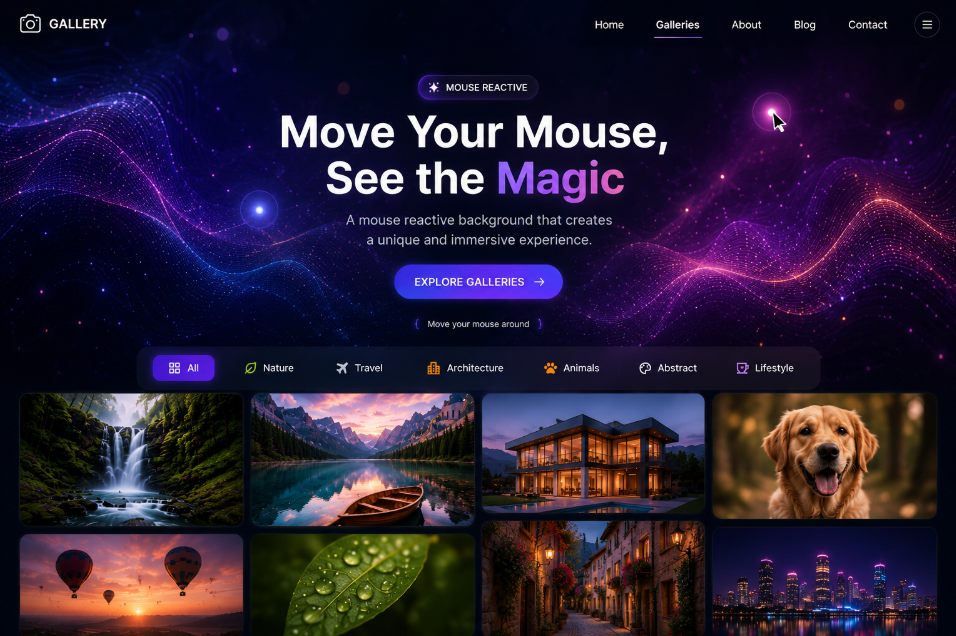 Mouse Reactive Background