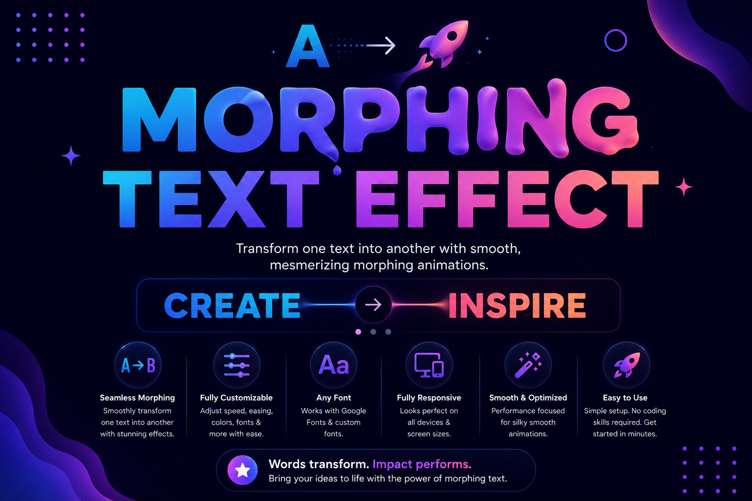 Morphing Text Effect