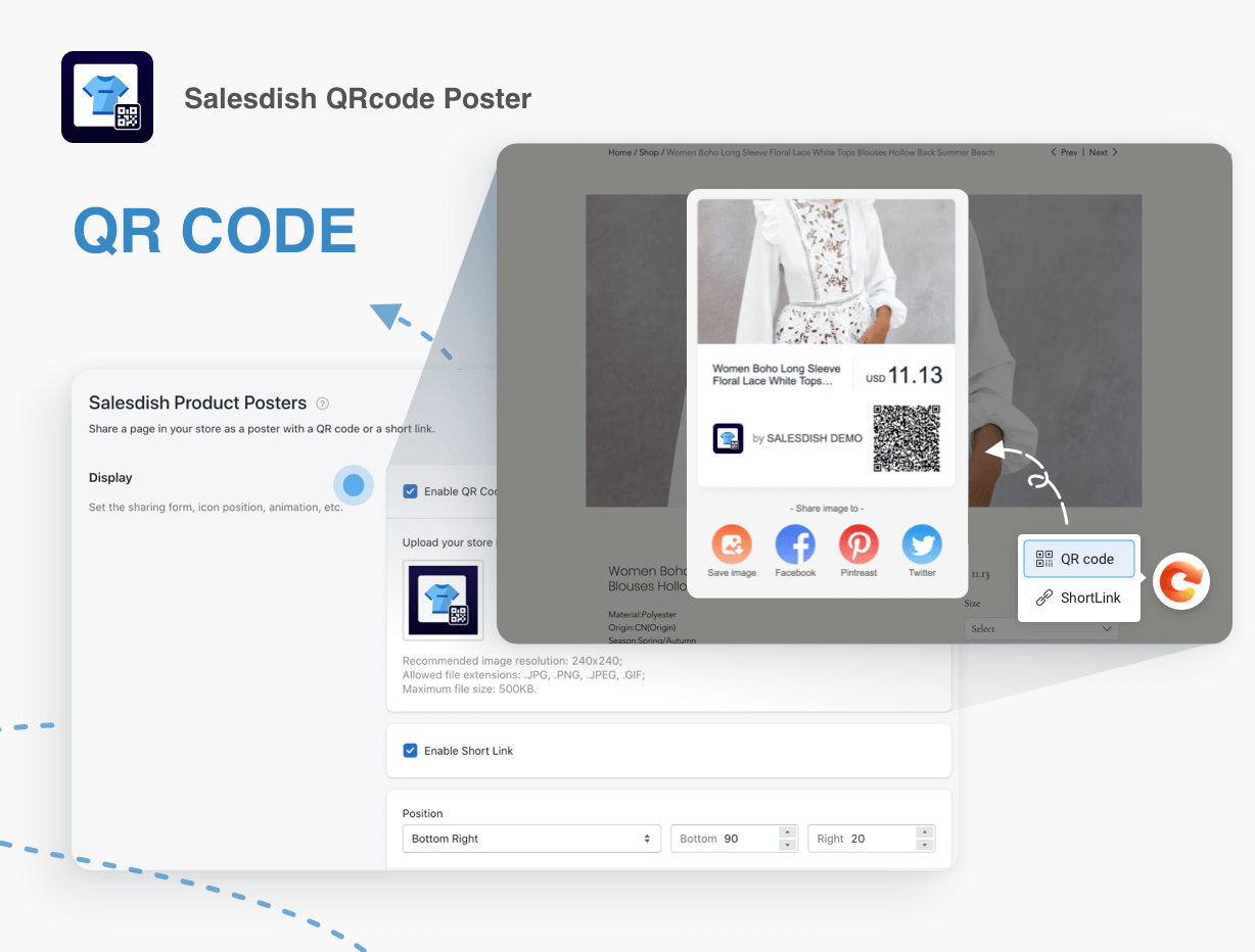 Salesdish QRcode Poster